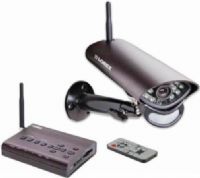 Lorex LW2301 Digital Wireless Quad Surveillance System with Built-in Video Recorder and Indoor/Outdoor Motion Camera with 1-way Audio, Night viewing up to 40ft (12m), Up to 150ft indoor/450ft outdoor wireless range, Built-in Video Recorder with SD memory card slot, Includes SD memory card and supports up to 16GB size, UPC 778597023015 (LW-2301 LW 2301) 