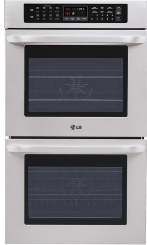 LG LWD3010ST Double Built-In Wall Oven, Crisp Convection, Self CleaningIntui, Touch Control System, Convection Bake, Convection Roast, Blue Interior Color (LWD3010ST LWD-3010ST LWD3010-ST LWD-3010-ST LWD 3010ST LWD3010 ST)