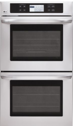 LG LWD3081ST Double Wall Oven (Stainless Steel), 6.3 LCD touch-screen control system, Exclusive Convection System, Convection Bake, Convection Roast, Healthier Roast, Convection Conversion, LCD Display, Gourmet Recipe Bank (LWD3081ST LWD-3081ST LWD3081-ST LWD 3081ST LWD3081 ST LWD 3081 ST)