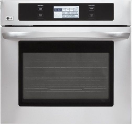 LG LWS3081ST Single Wall Oven, 6.3 LCD touch-screen control system, Exclusive Convection System, Convection Bake, Convection Roast, Healthier Roast, Crisp Convection, Convection Conversion, LCD Display, Gourmet Recipe Bank, Self Cleaning (LWS3081ST LWS-3081ST LWS3081-ST LWS 3081ST LWS3081 ST LWS 3081 ST LW-S3081-ST)