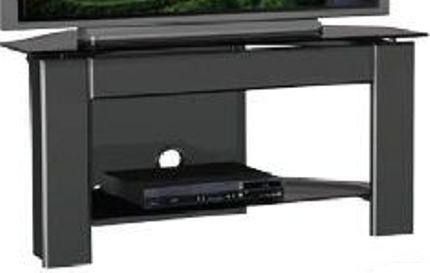 Images LX-5410 TV Stand, Tinted tempered glass top and shelf, Wire management, Open face concept, 1 x Top 54