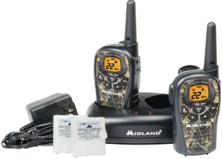 Midland LXT385VP3 Two-way Camo Radios, 22 FRS and GMRS Channel, 24 Mile Range, Frequency band 462.550 ~ 467.7125 MHz, Dual Power Options, Channel Scan, HI/LO Power Settings, Silent Operation, Call Alert, Auto Squelch, Keypad Lock, RoHS Compliant, UPC 046014503854 (LXT-385VP3 LXT 385VP3 LXT385-VP3 LXT385 VP3)