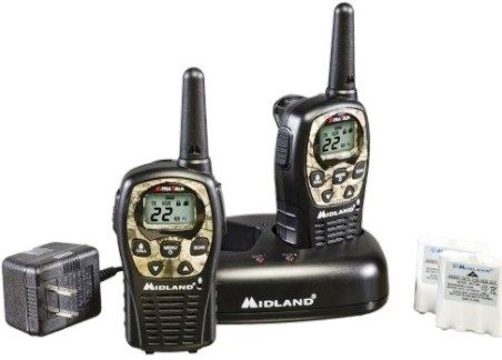 Midland LXT535VP3 Two-Way Radios, 22 Channels, 24 Mile Range, Dual Power Options, Channel Scan, HI/LO Power Settings, Silent Operation, Call Alert, Auto Squelch, Keypad Lock, Water Resistant, Roger Beep, Keystroke Tones, Mic and Headphone Jacks, Drop-In Charger Capable, Battery Life Extender, UPC 046014505353 (LXT-535VP3 LXT 535VP3 LXT535-VP3 LXT535 VP3)