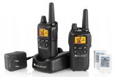 Midland LXT600VP3 Up to 30 Mile Two-Way Radios; 22 Channels Plus 14 Extra Channels - Crisp, clear communication with easy button access; Xtreme Range - Up to 30 miles; 121 Privacy Codes - Gives you up to 2662 channels options to block other conversations; Silent Operation - Turns off all tones; HI/LO Power Settings - Lets you adjust transmit power to conserve battery life; Monitor - Checks for any activity within your channel; UPC 046014506206 (LXT600VP3 LXT-600VP3) 