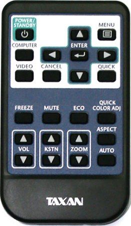 Plus M03-80-0800 Remote Control For use with Taxan PS-125X Data DLP Projector (M03800800 M0380-0800 M03-800800)