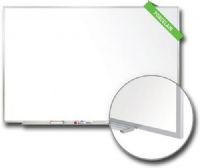 Ghent M1-48-4 Magnetic Dry Erase Markerboard Aluminum Frame, 4' x 8'; Centurion porcelain-on-steel markerboards are the hardest marker surface available, and will resist scratching, denting, or staining; Dry erase boards have a steel substrate so these are also magnetic surfaces; UPC 014935028084 (GHENTM1484 GHENT M1484 M 1484 M1 48 4 GHENT-M1484 M-1484 M1-48-4) 