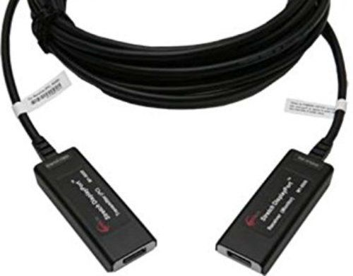 Opticis M1-5000-10 Point-to-Point DisplayPort Optical Cable - 10m, DisplayPort 1.1 standard, Plug and Play, Offers total data rate 10.8Gbps - 2.7Gbps per lane, Supports all VESA resolutions up to WQXGA - 2560x1600, at 60Hz, Extends high resolution DP data up to 100m - 326ft with auxiliary channel (M1-5000-10 M1 5000 10 M1500010 M15000 M1 5000 M1-5000)