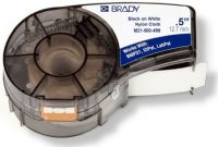 Brady M21-500-499 Label Cartridge for BMP21 Series, ID PAL, LabPal Printers, White Color; 0.500" W x 16' H Printable Area; Nylon Cloth; Low profile, High adhesion; Weight 0.4 lbs; UPC 662820899648 (BRADY-M21-500-499 BRADY-M21500499 BRADYM21500499 M21 500 499) 