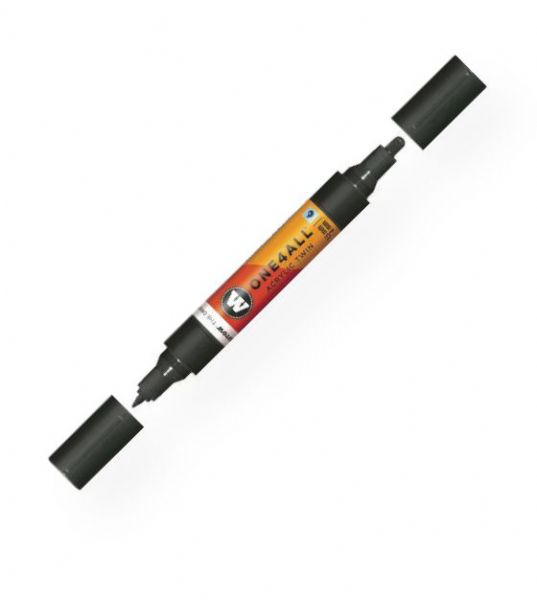 MOLOTOW M227412 Double Ended Acrylic Pump Marker Black; Premium, versatile acrylic-based hybrid paint markers that work on almost any surface for all techniques; Patented capillary system for the perfect paint flow coupled with the Flowmaster pump valve for active paint flow control makes these markers stand out against other brands; All markers have refillable tanks with mixing balls; EAN 4250397625393 (MOLOTOWM227412 MOLOTOW-M227412 MOLOTOW/M227412 ARTWORK MARKER)