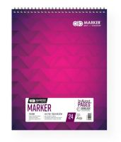 Chartpak M26061302012 AD Marker Pad 14" x 17"; A 175 GSM bright white, smooth coated paper, ideal for marker rendering; Special coating provides clean crisp edges when using alcohol and solvent markers; Several sizes are constructed with an innovative InkBlock panel; The InkBlock panel is inserted underneath the working sheet to prevent any marking or indentation to the sheet below; 24 Sheets; UPC 014173412799 (CHARTPAKM26061302012 CHARTPAK-M26061302012 AD-M26061302012 MARKER DRAWING) 