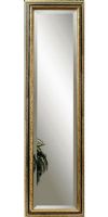 Bassett Mirror M2639BEC Transitions Regis Cheval Mirror, Beautiful silver and gold finish, Classic style, Rectangle design, Gorgeous frame, Part of the Transitions Collection, 64" H x18" W, UPC 036155291925 (M2639BEC M-2639B-EC M 2639B EC M2639B M-639-B M 2639 B) 
