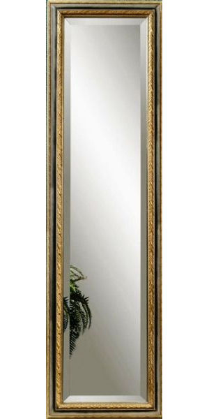 Bassett Mirror M2639BEC Transitions Regis Cheval Mirror, Beautiful silver and gold finish, Classic style, Rectangle design, Gorgeous frame, Part of the Transitions Collection, 64