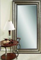 Bassett Mirror M2824BEC Transitions Cyrus Leaner Mirror, All Wood Frame, Silver and Merlot Finish, Leaner Design, 46" W x84" H, UPC 036155292052 (M2824BEC M-2824B-EC M 2824B EC M2824B M-2824-B M 2824 B) 