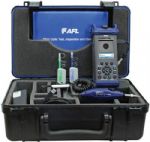 AFL Global M310-20K-01-HC1 M310 single-mode OTDR with 1310/1550 nm optical configuration, kit with hard case, DFS1; LinkMap for easy results interpretation; Short dead zones provide precise testing of closely; spaced events; Front Panel and First Connector Check; Live fiber detection; Spectral Width 5 nm max; Internal Modulation 270 Hz, 330 Hz, 1 KHz, 2 KHz, CW; Wavelength Id (single/dual): On/Off; Output Power Stability: SM less ±0.1 dB, MM less ±0.2 dB (M310-20K-01-HC1 M310-20K-01-HC1) 
