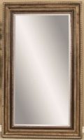 Bassett Mirror M3105BEC Old World Sergio Leaner Mirror, High-quality wood construction, Beaded, stately frame with Champagne, black finish, Beveled, rectangular leaning floor mirror, 50" W x 86" H, UPC 036155292243 (M3105BEC M-3105B-EC M 3105B EC M3105B M-3105-B M 3105 B) 