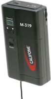 Califone M-319 Belt Pack UHF Transmitter and Wireless Mics, Dynamic Type, Unidirectional Pattern, 904 - 925 mHz -16 channel Carrier Frequencies, 90 Hz - 17kHz Frequency Response, ±5kHz Frequency Stability, PLL Synthesized Oscillator, FM - Frequency modulation, 5dBm / 10dBm Switchable Transmission Power, 55dB Spurious Rejection, UPC 610356687000 (M-319 M 319 M319) 
