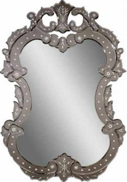 Bassett Mirror M3233EC Old World Venetian II Wall Mirror, Venetian Glass, High-quality wood construction, Rich, frameless Venetian-style frame, Beveled, decorative wall mirror, 28 W x 40 H, UPC 036155292458 (M3233EC M-3233-EC M 3233 EC M3233 M-3233 M 3233)