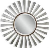 Bassett Mirror M3236BEC Fiorenza Wall Mirror, Bronze Finish, Sunburst Frame Shape, 36" Diameter, UPC 036155292489 (M3236BEC M-3236B-EC M 3236B EC M3236B M-3236-B M 3236 B) 