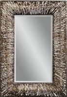 Bassett Mirror M3334BEC Easy Living Zola Wall Mirror, Copper Finish, Rectangular Frame Shape, Decor Room, Traditional Style,  34" W x 47" H, UPC 036155292793 (M3334BEC M-3334B-EC M 3334B EC) 