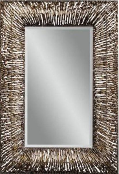 Bassett Mirror M3334BEC Easy Living Zola Wall Mirror, Copper Finish, Rectangular Frame Shape, Decor Room, Traditional Style,  34