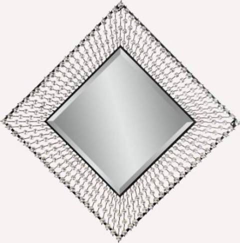 Bassett Mirror M3335BEC Hollywood Glam Dazzled Wall Mirror, Mineral Bronze Finish, Decor Room, Traditional Style, 31