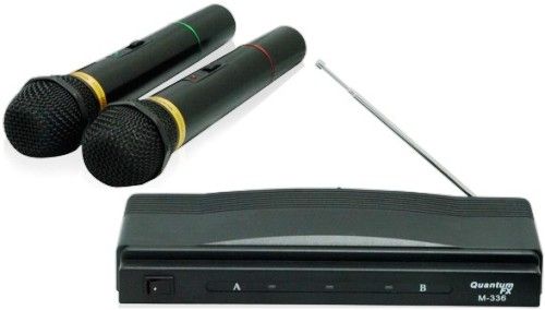 QFX M 336 Wireless Twin Pack Dynamic Professional Microphone