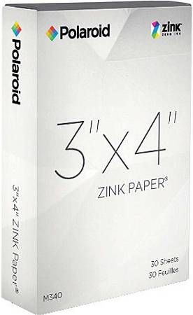 Polaroid M34030A Zink 3x4 Photo Paper (30-pack); For use with Polaroid GL 10 instant mobile photo printers and instant digital cameras; Designed for use with ZINK ink technology; Print quality, full color photos without ink using 800 million embedded; No cartridges or ribbons to buy, replace or discard Create lasting glossy; Dye crystals per sheet; UPC 093293023221 (M-34030A M3-4030A M34-030A M34030)