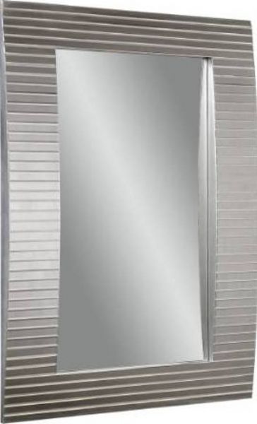 Bassett Mirror M3422BEC Contempo Tambour Wall Mirror,  Clear Beveled Mirror Finish, Rectangular Frame Shape, Framed, Mirror Material, Decor Room, Contemporary Style, Wall Mirrors Type, 38