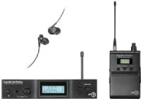 Audio-Technica M3L Model M3 Wireless In-Ear Monitor System, Operating frequency 575000 – 608000 MHz, Minimum frequency step 25 kHz, Maximum deviation +/-40 kHz, Dynamic range 90 dB, 1321 selectable UHF channels with automatic frequency scanning, Up to 16 simultaneous systems per frequency band (M3-L M-3L) 