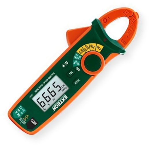 Extech MA61 True RMS 60A AC Clamp Meter With NCV; True RMS for accurate readings of noisy, distorted or non sinusoidal waveforms; 0.7