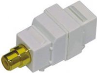 Seco-Larm MAE-P127-01Q Analog Snap-In Wall-Plate Audio Balun, Easily snaps in or out of wall plates or patch panels, RCA to RJ-45 jack, Transmits audio 1000ft (300m) over Cat5e/6 UTP cable, Bandwidth 60Hz~20KHz, Maximum Input 1.0Vp-p, Insertion Loss -1dB, Return Loss -15dB, Common Mode Rejection 50dB@1KHz (MAEP12701Q MAEP127-01Q MAE-P12701Q)  