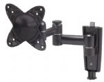 RCA MAF40BKR Double swing LCD TV wall mount; Use with 13 to 27 inch LCD screens; Double arm allows for increased versatility; extends 9.7 inches from wall; Fingertip tilt and swivel adjustments allow for easy viewing; Lightweight and durable aluminum construction; Maximum load capacity 40 pounds; 2.6 inch low profile hides the mount behind the screen; Tilt adjustment plus or minus 15 degree and swivel is 180 degree; UPC 044476052781 (MAF40BKR MAF40BKR) 