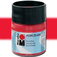 Marabu 11059005125 Porcelain Paint, 50ml, Cherry; Decked out in colors; Porcelain paints without firing; Dishwasher-safe without firing; Just paint, leave to dry 3 days, done; Versatile use: painting, stamping, stenciling; Water-based, odorless and non-fading; Cherry; 50 ml; EAN 4007751658418 (MARABU11059005125 MARABU 11059005125 GLAS PAINT 15ML CHERRY) 