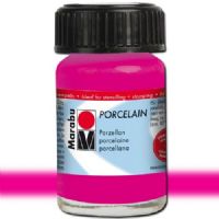 Marabu 11059039131 Porcelain Paint, 15 ml, Raspberry; Decked out in colors! Porcelain paints without firing; Dishwasher-safe without firing; Just paint, leave to dry 3 days, done; Versatile use: painting, stamping, stenciling; Water-based, odorless and non-fading; EAN 4007751658562 (MARABU11059039131 MARABU 11059039131 PORCELAIN PAIN 15ML RASPBERRY) 