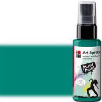 Marabu 12099005153 Art Spray, 50ml, Mint; Brightly colored water-based acrylic spray; Ideal for stenciling, for backgrounds and as a carrier for mixed media designs on porous surfaces such as canvas, paper, wood; The vivid colors are intermixable, water thinnable, quick drying, lightfast and waterproof; Shake well before use; Mint; 50 ml; Dimensions 4.72" x 1.33" x 1.33"; Weight 0.3 lbs; EAN 4007751659736 (MARABU12099005153 MARABU 12099005153 ALVIN ART SPRAY 50ML MINT) 