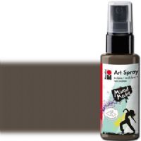 Marabu 12099005295 Art Spray, 50ml, Cocoa; Brightly colored water-based acrylic spray; Ideal for stenciling, for backgrounds and as a carrier for mixed media designs on porous surfaces such as canvas, paper, wood; The vivid colors are intermixable, water thinnable, quick drying, lightfast and waterproof; Shake well before use; Cocoa; 50 ml; Dimensions 4.72" x 1.33" x 1.33"; Weight 0.3 lbs; EAN 4007751659989 (MARABU12099005295 MARABU 12099005295 ALVIN ART SPRAY 50ML COCOA) 