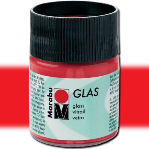 Marabu 13069005125 Glas Paint, 50ml, Cherry; A luminous interplay of colors on glass; Vivid, transparent colors; Good flow for even application; Dishwasher-safe without firing; Simple paint, leave to dry, finished; Water-based, odorless and non-fading; Cherry; 50 ml; Dimensions 2.75