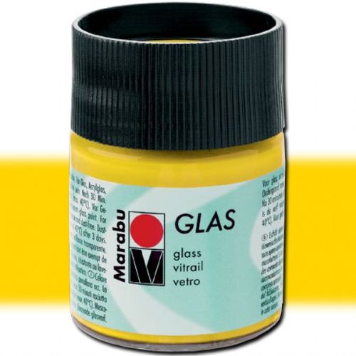 Marabu 13069005220 Glas Paint, 50ml, Sunshine Yellow; A luminous interplay of colors on glass; Vivid, transparent colors; Good flow for even application; Dishwasher-safe without firing; Simple paint, leave to dry, finished; Water-based, odorless and non-fading; Sunshine Yellow; 50 ml; Dimensions 2.75