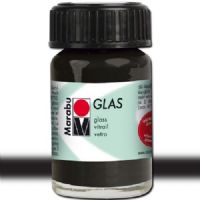 Marabu 13069039073 Glas Paint, 15 ml, Black; A luminous interplay of colors on glass; Vivid, transparent colors; Good flow for even application; Dishwasher-safe without firing; Simple paint, leave to dry, finished; Water-based, odorless and non-fading; Black; 15 ml; Dimensions 1.65" x 1.1" x 1.1"; Weight 0.1 lbs; EAN 4007751660725 (MARABU13069039073 MARABU 13069039073 GLAS PAINT 15ML BLACK) 