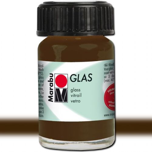Marabu 13069039295 Glas Paint, 15 ml, Cocoa; A luminous interplay of colors on glass; Vivid, transparent colors; Good flow for even application; Dishwasher-safe without firing; Simple paint, leave to dry, finished; Water-based, odorless and non-fading; Cocoa; 15 ml; Dimensions 1.65