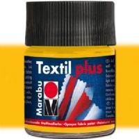Marabu 17159005021 Textil Plus, 50ml, Medium Yellow; Fully opaque fabric paint for dark fabrics; Washable up to 40 C (104 F); Opaque, water-based, soft to the touch; Especially suitable for fabric painting and fabric printing; Set with an iron or in the oven; Medium Yellow; 50ml; Dimensions 2.75" x 1.77" x 1.77"; Weight 0.3 lbs; EAN 4007751660848 (MARABU17159005021 MARABU 17159005021 ALVIN TEXTIL PLUS 50ML MEDIUM YELLOW) 