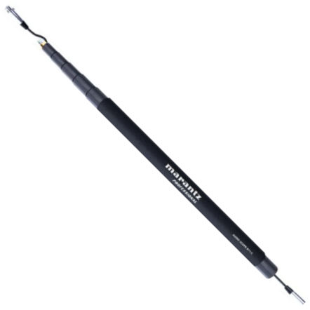 Marantz Professional Audio Scope B11-C Eleven foot Boom Pole with XLR Cable, Black Color; 11 foot boom pole; Integral XLR cable; 5 extendable sections; Foam handle for comfort; Velcro straps included for cable management; Dimensions 11' fully extended, 33.5