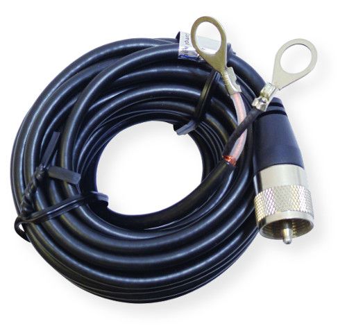 Marmat Model PL12X 12' Single Lead Coaxial Cable; 12' RG58AU Single Lead Coaxial Cable;1 Molded PL259; 2 Lug Connectors (Bulk); UPC 741835017428 (12' RG58AU SINGLE LEAD COAXIAL CABLE MARMAT-PL12X MARMAT PL12X MARMATPL12X)