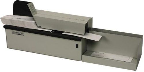 Martin Yale 62002 Deluxe 230V High Speed Letter Opener; Perfect for high-speed processing of large mail volumes; Automatically feeds, opens and collects stack of envelopes; Operates at a speed of of up to 17500 envelopes per hour; Opens envelopes up to 1/4