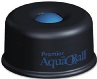 Martin Yale AQ701G Premier AquaBall Floating Ball Moistener for Envelopes, Stamps and Fingertips; 1 1/4" x 1 1/4" x 5 3/8"; Enclosed Floating Ball over a Reservoir of Water eliminates splashing and reduces evaporation; Blue Ball on Black enclosure; Nonslip feet; Eliminates the need for sponges, rubber figers or unsanitary licking of fingers; UPC 011991702002 (AQ-701G AQ-701-G AQ701 AQ-701) 