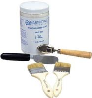Martin Yale M-OMYJ001 Single Glue Startet Kit; For use with the J1811, J1824, J2436 to create carbonless forms, notepads, scratchpads, calendars and more; Includes: One Quart-White Padding Compound, Two 2" Padding Brush, One Pad Separating Knife and One 4" Adjustable Pad Counter (MARTINYALEMOMYJ001 MOMYJ001 MO-MYJ001 MOMYJ-001) 