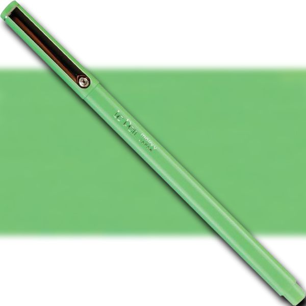 Marvy 4300-F4 LePen, Fineline Marker, Fluorescent Green; MARVY LePen Fineline Markers Sleek and stylish slim barrel has a smooth writing 7mm microfine plastic point; Lengthy write-out in vibrant dye-based ink colors; Acid-free and non-toxic; Dimensions 5.5