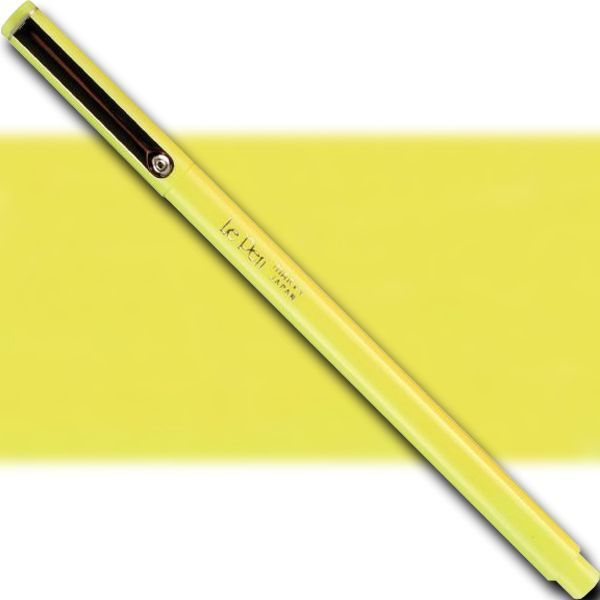 Marvy 4300-F5 LePen, Fineline Marker, Fluorescent Yellow; MARVY LePen Fineline Markers Sleek and stylish slim barrel has a smooth writing 7mm microfine plastic point; Lengthy write-out in vibrant dye-based ink colors; Acid-free and non-toxic; Dimensions 5.5