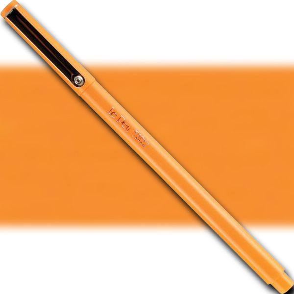 Marvy 4300-F7 LePen, Fineline Marker, Fluorescent Orange; MARVY LePen Fineline Markers Sleek and stylish slim barrel has a smooth writing 7mm microfine plastic point; Lengthy write-out in vibrant dye-based ink colors; Acid-free and non-toxic; Dimensions 5.5