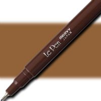 Marvy 4300-S06 LePen, Fineline Marker, Brown; MARVY LePen Fineline Markers Sleek and stylish slim barrel has a smooth writing 7mm microfine plastic point; Lengthy write-out in vibrant dye-based ink colors; Acid-free and non-toxic; Dimensions 5.5" x 0.25" x 0.25"; Weight 0.1 lbs; UPC 028617430607 (MARVY4300S06 MARVY 4300-S06 FINELINE MARKER BROWN) 